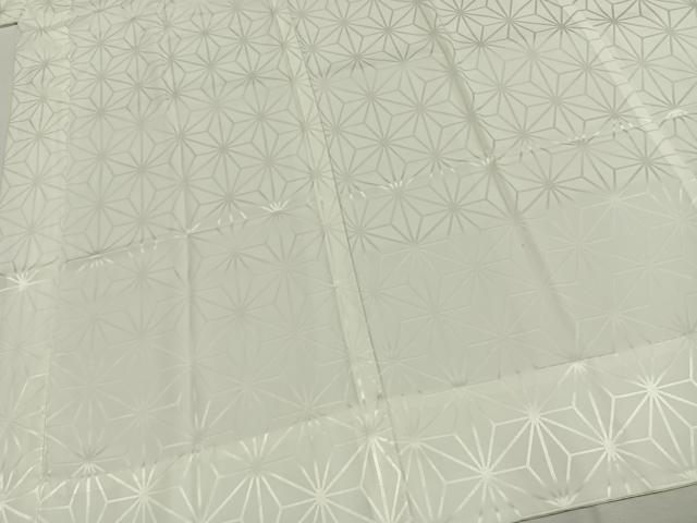 平和屋着物●長襦袢　無双仕立て　麻の葉地紋　洗える着物　AABH0681fy