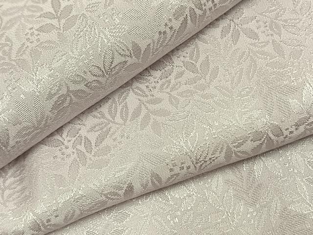 平和屋着物●長襦袢　袷　葉尽くし地紋　鴇鼠色　さが美扱い　正絹　逸品　未使用　AABH0677fy