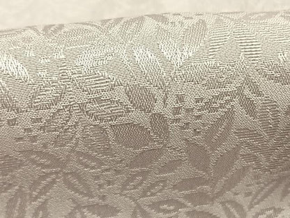 平和屋着物●長襦袢　袷　葉尽くし地紋　鴇鼠色　さが美扱い　正絹　逸品　未使用　AABH0677fy