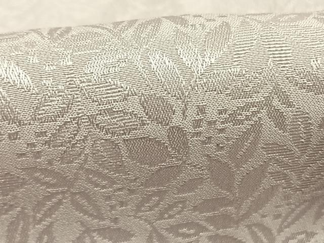平和屋着物●長襦袢　袷　葉尽くし地紋　鴇鼠色　さが美扱い　正絹　逸品　未使用　AABH0677fy