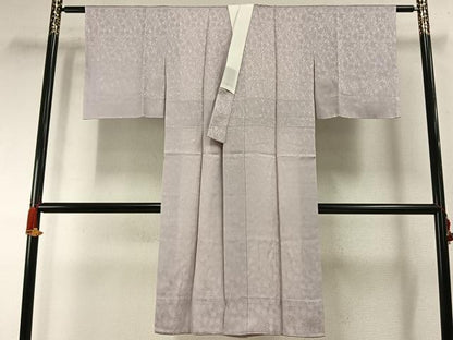 平和屋着物●長襦袢　袷　葉尽くし地紋　鴇鼠色　さが美扱い　正絹　逸品　未使用　AABH0677fy