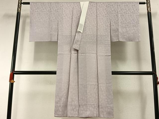 平和屋着物●長襦袢　袷　葉尽くし地紋　鴇鼠色　さが美扱い　正絹　逸品　未使用　AABH0677fy