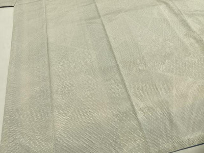 平和屋着物●本塩沢　110亀甲　切嵌文　正絹　逸品　AABH0690fy