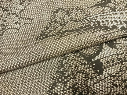 平和屋着物●本場大島紬　カタス9マルキ　風景文　正絹　逸品　AABH0714fy