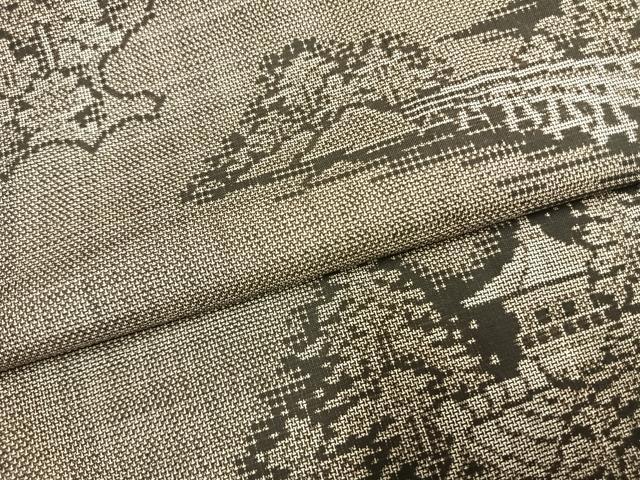 平和屋着物●本場大島紬　カタス9マルキ　風景文　正絹　逸品　AABH0714fy