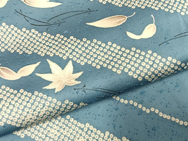 平和屋着物●訪問着　舞葉文　正絹　逸品　AABH0703fy