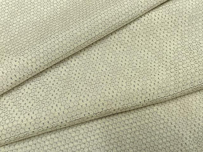 平和屋着物●本塩沢　110亀甲　切嵌文　正絹　逸品　AABH0690fy