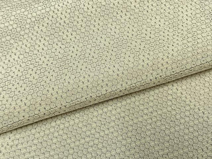 平和屋着物●本塩沢　110亀甲　切嵌文　正絹　逸品　AABH0690fy