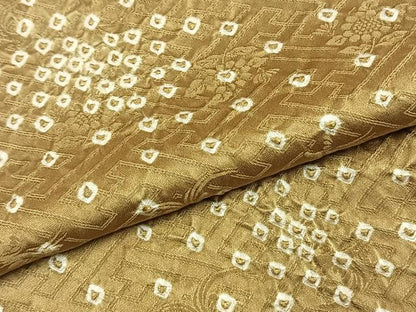 平和屋着物●上質な小紋　総絞り　正絹　逸品　AABH0708fy