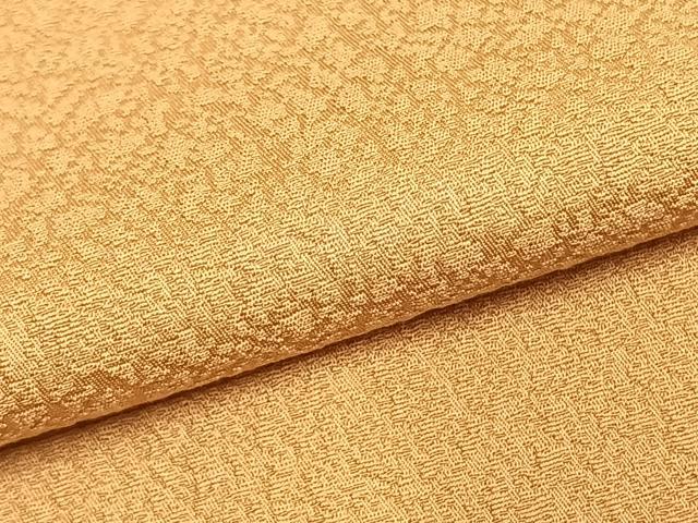 平和屋着物●上質な色無地　萱草色　正絹　逸品　AABH0704fy
