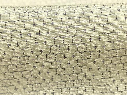 平和屋着物●本塩沢　110亀甲　切嵌文　正絹　逸品　AABH0690fy