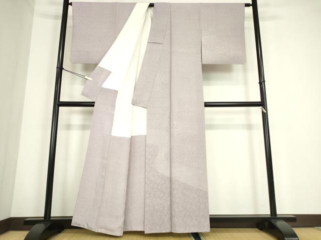 平和屋着物●木下正夫　訪問着　江戸小紋　菊唐草　正絹　逸品　DABC3796az