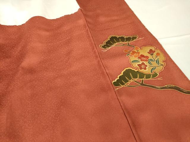 平和屋着物●訪問着　駒刺繍　雪輪吉祥花文　金彩　正絹　逸品　未使用　DABC3775az