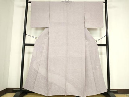 平和屋着物●木下正夫　訪問着　江戸小紋　菊唐草　正絹　逸品　DABC3796az