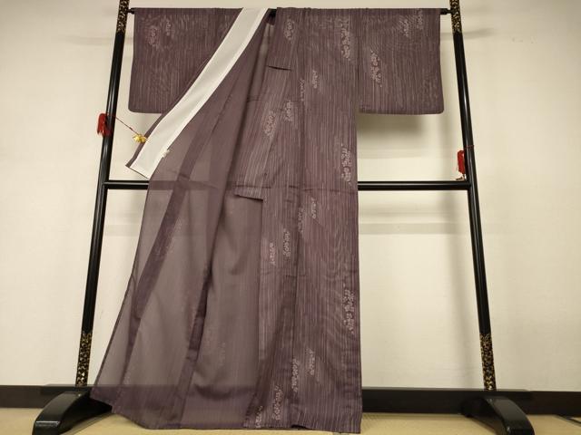 平和屋着物＊夏物 小紋 絽 花間道 洗える着物 AABH3215jd