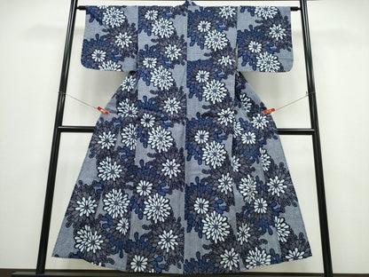 平和屋着物∴夏物　浴衣　花火　リップル生地　綿　逸品　CABD2766ng