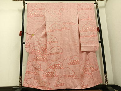 平和屋着物●豪華振袖　絞り　松　正絹　逸品　AABH3803ph