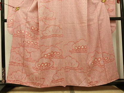 平和屋着物●豪華振袖　絞り　松　正絹　逸品　AABH3803ph