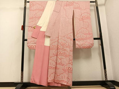 平和屋着物●豪華振袖　絞り　松　正絹　逸品　AABH3803ph
