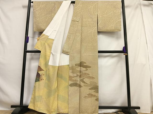 平和屋着物■色留訪問着　作家物　霞文　暈し染め　金彩　正絹　逸品　AABH0964oa