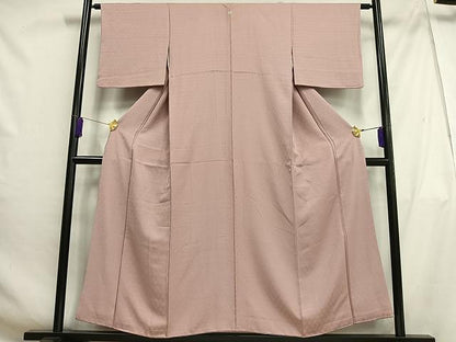 平和屋着物■上質な色無地 花地紋 鴇浅葱色 正絹 逸品 AABH0934oa