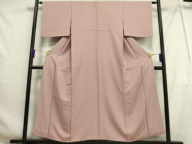 平和屋着物■上質な色無地 花地紋 鴇浅葱色 正絹 逸品 AABH0934oa