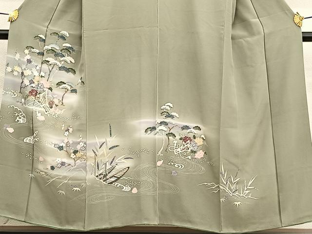 平和屋着物■訪問着　浜松花束文　暈し染め　金彩　正絹　逸品　BAAW7600hv
