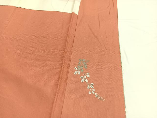 平和屋着物■訪問着　螺鈿　草花文　暈し染め　金銀彩　正絹　逸品　BAAW7601hv