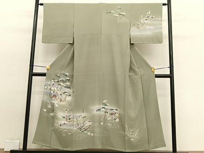 平和屋着物■訪問着　浜松花束文　暈し染め　金彩　正絹　逸品　BAAW7600hv