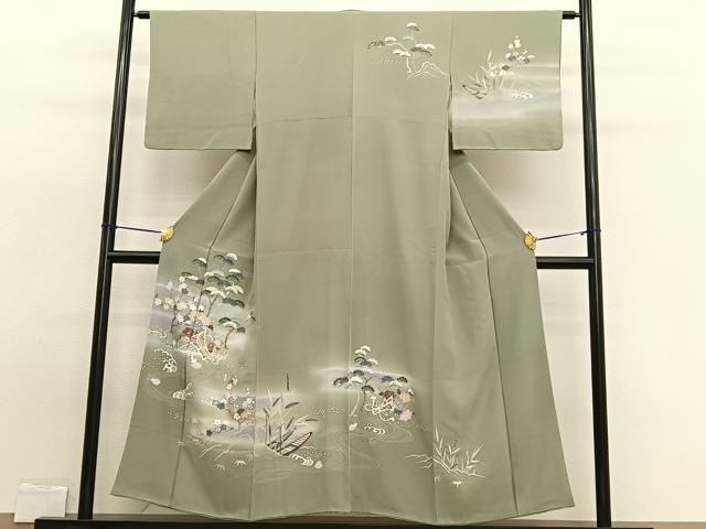 平和屋着物■訪問着　浜松花束文　暈し染め　金彩　正絹　逸品　BAAW7600hv