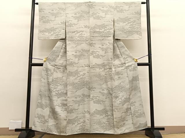 平和屋着物■上質な小紋　手描き　御所解文　正絹　逸品　BAAW7639hv