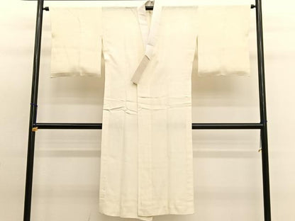 平和屋着物■長襦袢 無双仕立て 流水花地紋 正絹 逸品 BAAW7905hv