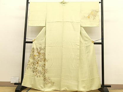平和屋着物■訪問着 枝花文 金銀彩 正絹 逸品 BAAW7924hv