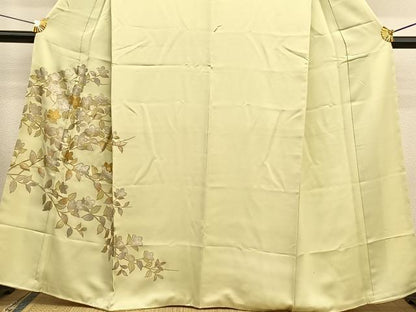 平和屋着物■訪問着 枝花文 金銀彩 正絹 逸品 BAAW7924hv