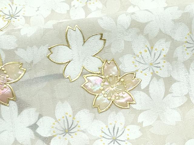 平和屋本店●極上　竹珠庵　訪問着　螺鈿　手描き　桜　暈し染め　金彩　逸品　未使用　CZAA5551s6