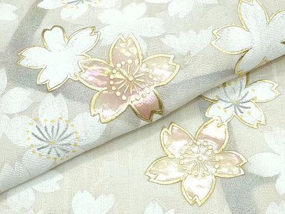 平和屋本店●極上　竹珠庵　訪問着　螺鈿　手描き　桜　暈し染め　金彩　逸品　未使用　CZAA5551s6
