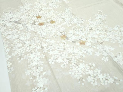平和屋本店●極上　竹珠庵　訪問着　螺鈿　手描き　桜　暈し染め　金彩　逸品　未使用　CZAA5551s6