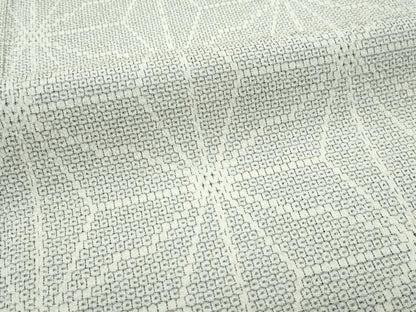 平和屋本店▽極上 白鷹お召 単衣 110亀甲 麻の葉文様 逸品 未使用 CZAA5593s6