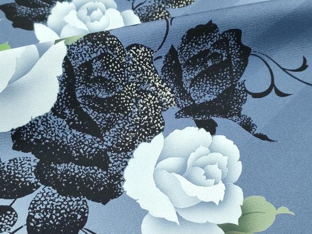 平和屋本店●極上　訪問着　薔薇　暈し染め　金彩　逸品　CZAA5585s6 平和屋本店○極上 金彩友禅 卓越技能者・名工・和田光正 訪問着 舞桜