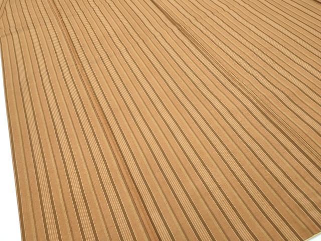 平和屋本店●極上　国指定重要無形文化財　本場久米島紬　伊敷サダ子作　手織　間道　証紙付き　逸品　CZAA5569s6