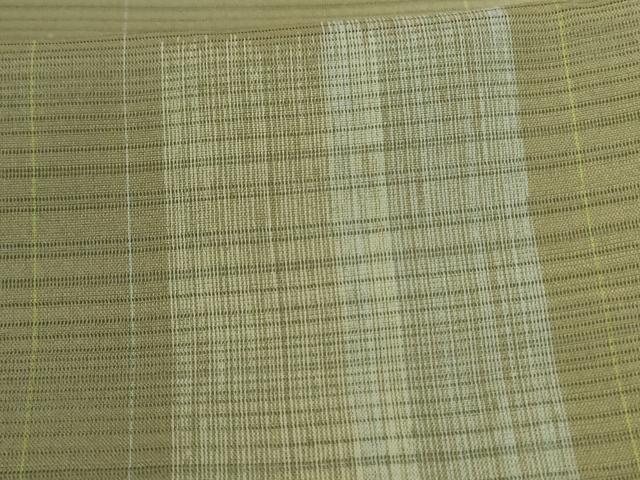 平和屋着物＊夏物　小紋　絽　変わり縞　洗える着物　AABH3265jd