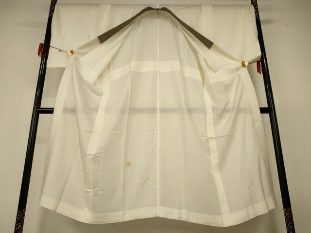 平和屋着物＊夏物　男性　長襦袢　絽　鳥の子色　正絹　逸品　AABH3270jd