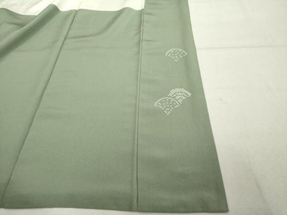 平和屋着物■訪問着 駒刺繍 鹿の子青海波花文 大丸扱い 正絹 逸品 DABD2960cd