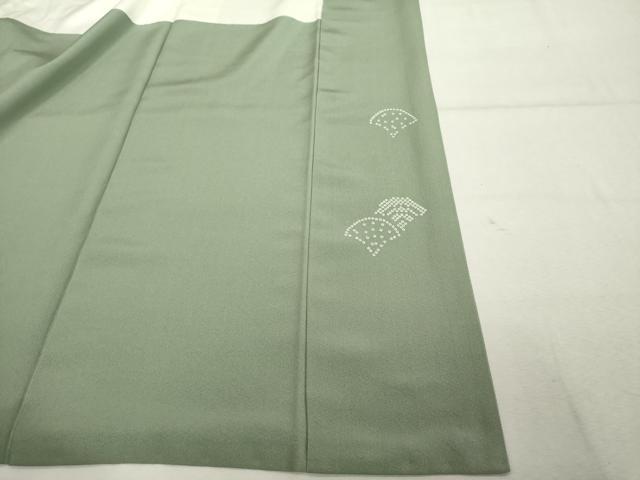 平和屋着物■訪問着 駒刺繍 鹿の子青海波花文 大丸扱い 正絹 逸品 DABD2960cd