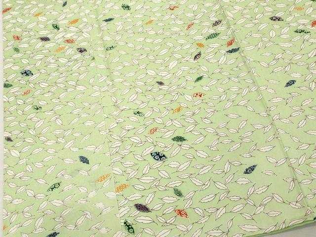 平和屋着物■上質な小紋 草葉文 正絹 逸品 DABD2973cd