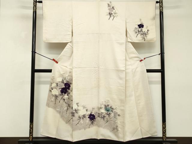 平和屋着物■訪問着 草花文 暈し染め 正絹 逸品 DABD2995cd