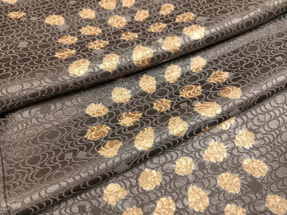 平和屋着物●上質な小紋　絞り　変わり市松　正絹　逸品　AABH3861ph