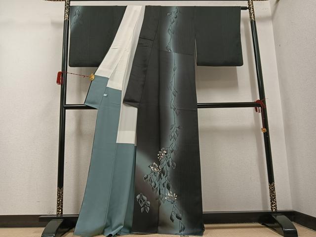 平和屋着物●京都の名門ブランド　銀花仙　訪問着　幾何学文様　暈し染め　正絹　逸品　AABH5102fy 楽天市場】銀花（和服｜レディースファッション）の通販