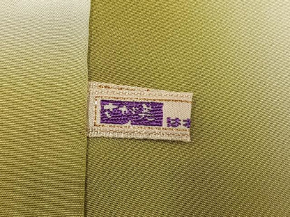 平和屋着物●上質な小紋　墨流し染　暈し染め　さが美扱い　反端付き　正絹　逸品　AABH3855ph