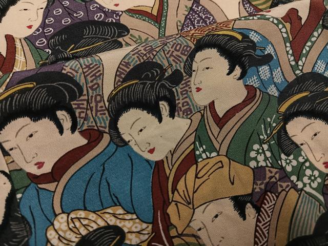 平和屋着物●岡重　百美人　長襦袢　無双仕立て　正絹　逸品　AABH3874ph